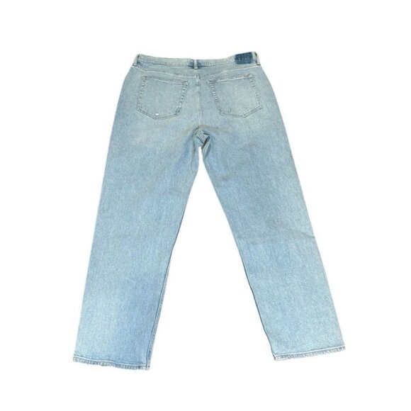 NWT Abercrombie & Fitch Womens 34 High Rise Dad Crisscross Light Wash Jeans 18L - Picture 5 of 12